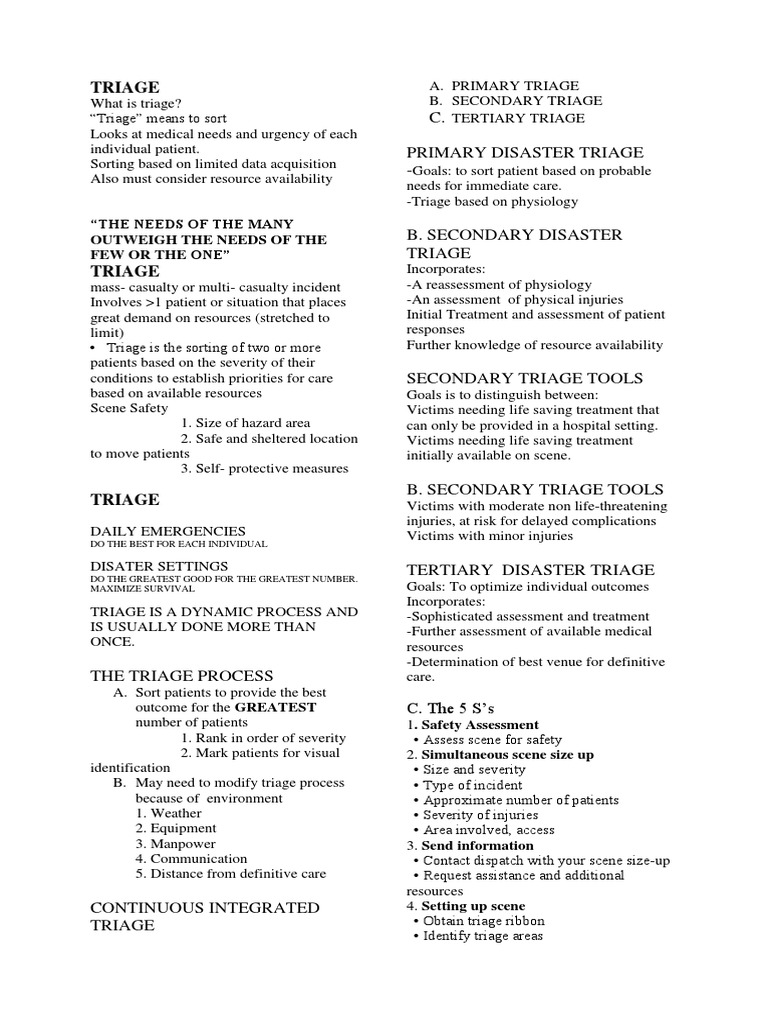 Triage Soft | PDF