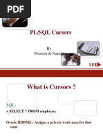 PL/SQL Cursors: by Praveen & Naresh