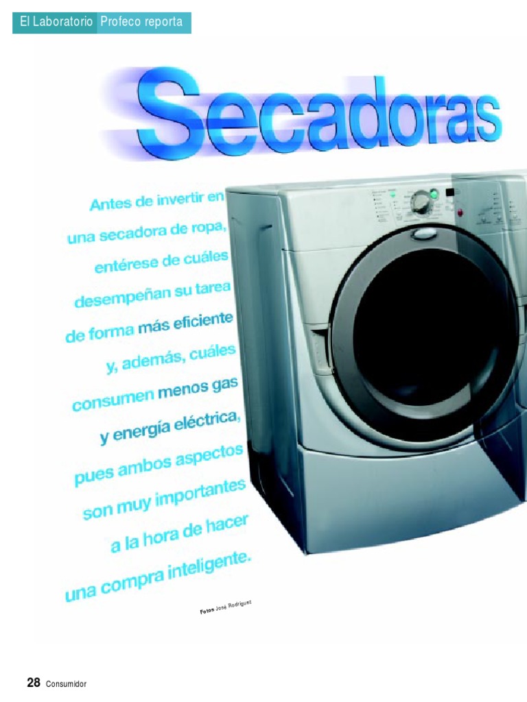 secadoras_nov04 | Secadora de ropa | Consumo (economía) | Prueba ...
