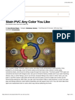 Stain PVC Any Color You Like | MAKE