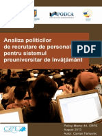 Recrutare Personal Pentru Preuniversitar CRPE