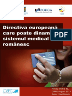 Directiva 24 Directiva Europeana Care Poate Dinamita Sistemul Medical Romanesc