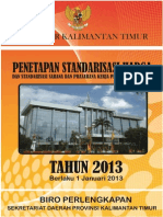 Buku Standarisasi Harga 2013 Final 31 Oktober 2012 - Samarinda PDF