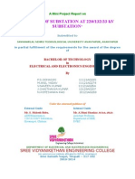 Layout of Substation at 220/132/33 KV Substation: Sree Vidyanikethan Engineering College