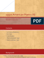 1950s American Poetry (II) : American Literature, 1945 To Date Mihai Mindra, Spring 2013