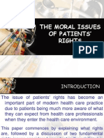 Bioethics (The Moral Issues of Patient's Rights)