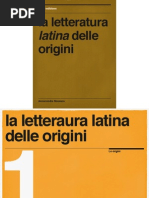 La Letteratura Latina Delle Origini