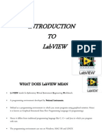 Basics of Labview