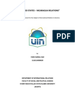 "The United States - Nicaragua Relations": The Paper Assignment For The Subject of International Relation in America