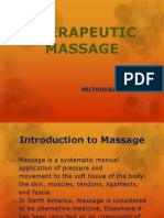 Therapeutic Massage: Muthuukaruppan M