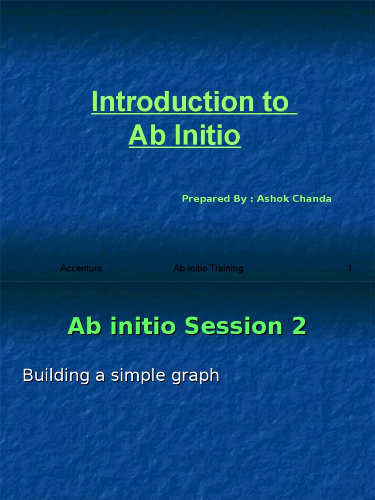 02 Building Simple Ab Initio Graphs | PDF | Parameter (Computer ...
