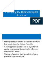 Estimating The Optimal Capital Structure