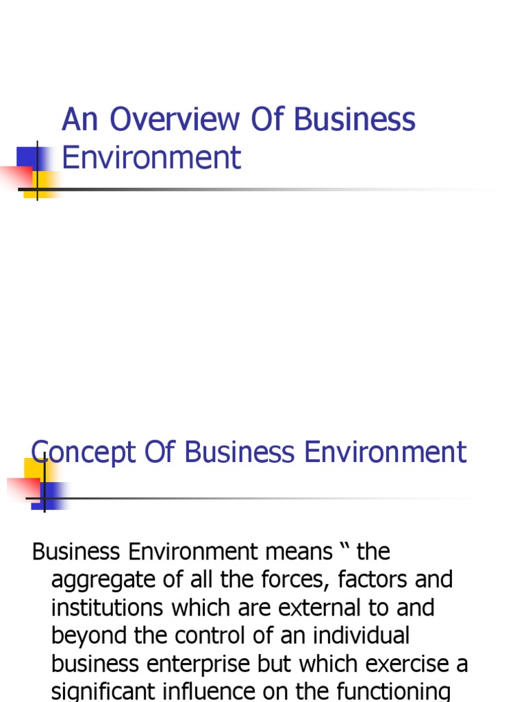 Business Environment Overview: Micro vs Macro | PDF | Natural ...