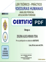 Mordeduras Humanas: Certificado