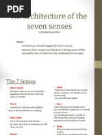 Synopsis: An Architecture of The Seven Senses