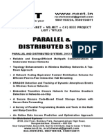 Dot Net - Parallel and Distributed Systems Project Titles - List 2012-13, 2011, 2010, 2009, 2008