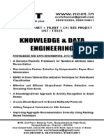 Dot Net - Knowledge and Data Engineering Project Titles - List 2012-13, 2011, 2010, 2009, 2008
