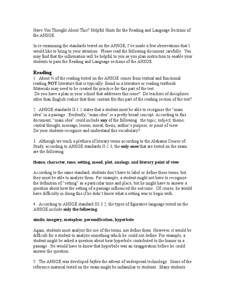 Helpful Hints For Reading and Language | PDF | Linguistics | Semiotics