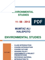 Environmental Studies: Mumtaz Ali Halepoto