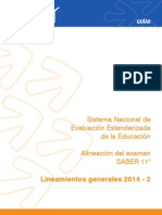 Lineamientos Generales SABER 11 2014 - 2