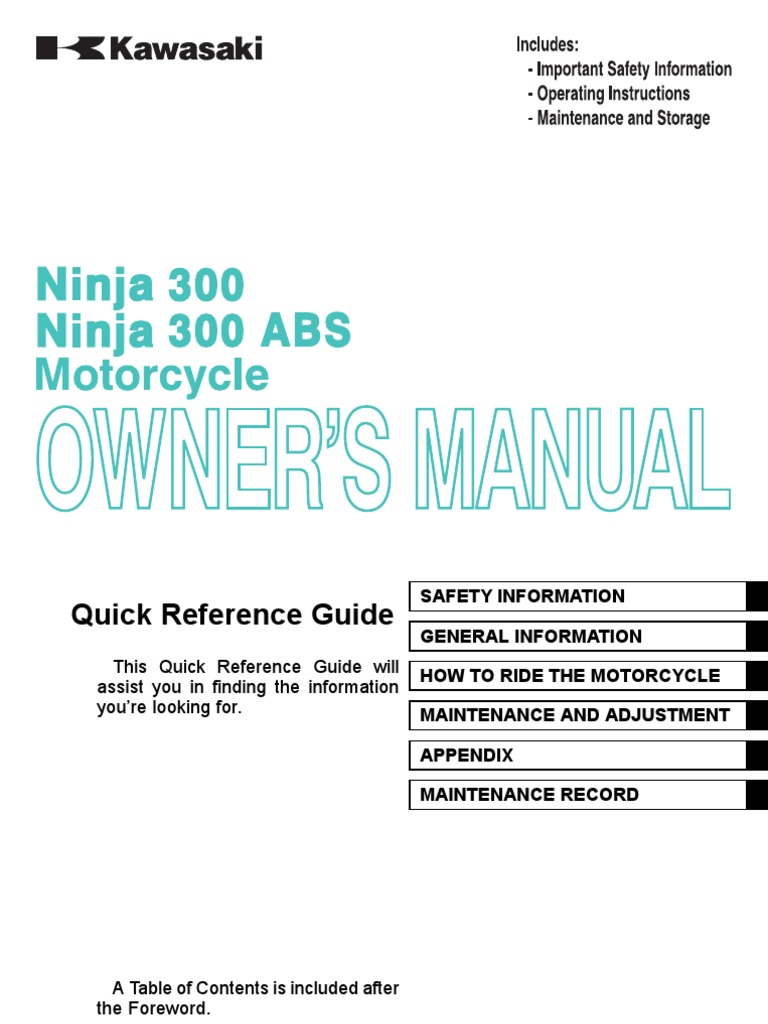 Ninja 300 Fuse Box 2014 Kawasaki Ninja 300 Ex300b Abs