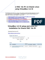 Download VirtualBox 4216 Setup and Linux 64 Installation for Oracle RAC 12c R1 by hendrydatabase SN234604560 doc pdf