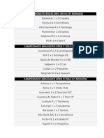 Resultados Do Futebol Brasileiro