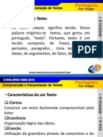 38350495 Slide 01 Compreensao e Interpretacao de Textos e Tipologia Textual Inss