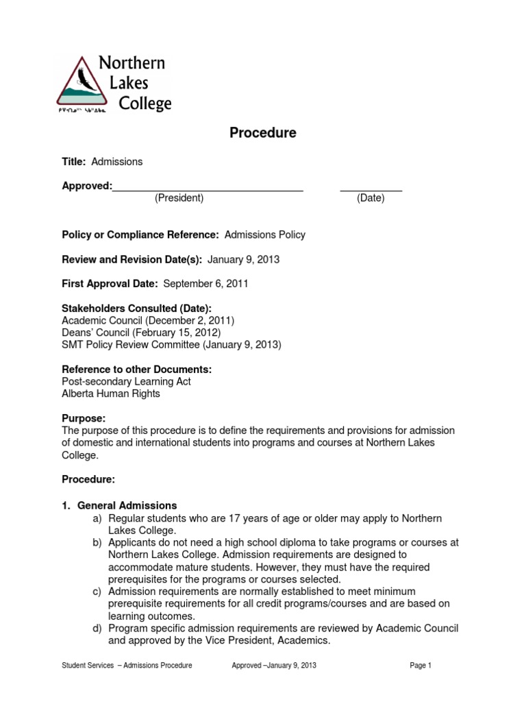 Northern Lakes College Admissions Guide | PDF | University And College ...