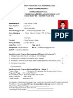 Formulir Pendaftaran BPI Afirmasi 2014 (NTB)