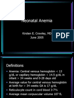 Neonatal Anemia