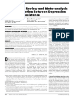 A Systematic Review and Meta-Analysis of The Association Between Depression and Insulin Resistance.