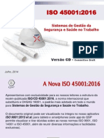 Segurança e Saúde No Trabalho: Versão CD Da Nova ISO 45001, Que Substituirá A OHSAS 18001