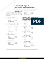 CSAT Basic Numeric Skills Data Interpretation Quantitative Sample Paper 5