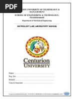 Metrology Lab Mannual 15-5-14