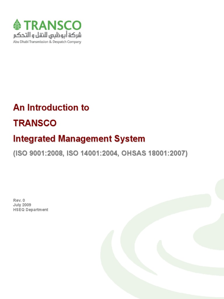 Integrated Management System (IMS) QMS/EMS/OHS | PDF | Business