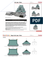 Nagoya Castle, Japan: Pattern: Parts Sheet (Pattern) : Twelve US Letter Sheets (No.1 No.12) No. of Parts: 102