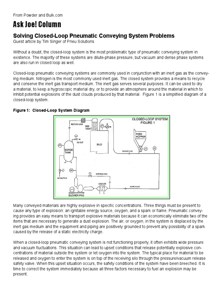 02 12 Solving Closed Loop Pneumatic Conveying System Problems PDF