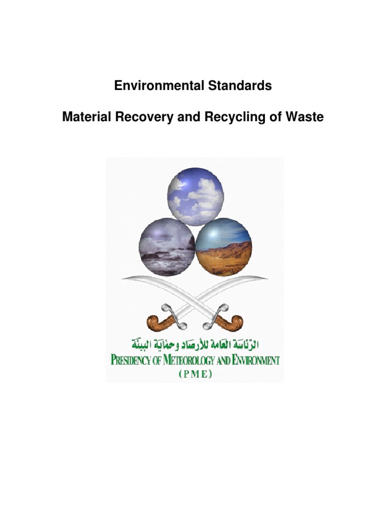Saudi Arabia Waste Recycling Guidelines | PDF | Recycling | Waste