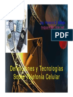 1) Definiciones y Tecnologas de Celulares
