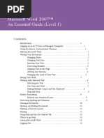 Microsoft Word 2007™ An Essential Guide (Level 1) : IT Services