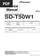 Pioneer Sd t50w1 Service Manual