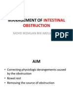 Management of Intestinal Obstruction