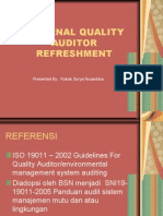 Internal Quality Auditor Refreshment