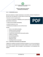 Plano Curricular de Engenharia Informatíca