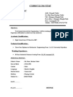 Curriculum-Vitae Deepak Yadav: Academic Qualification