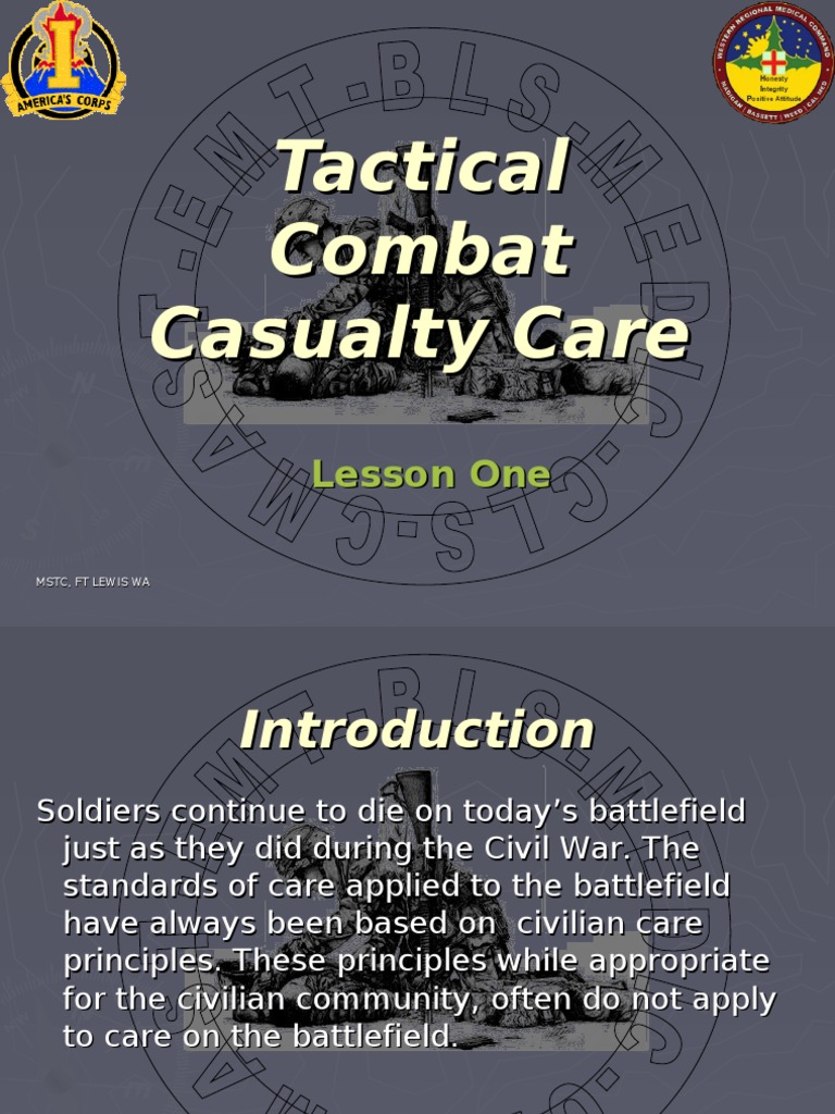Chapter 1 Tactical Combat Casualty Care Major Trauma Casualty
