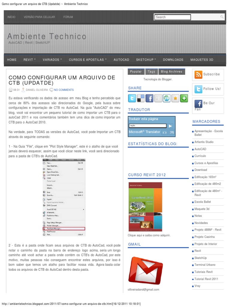 Como Configurar Um Arquivo de CTB (Updatde) Ambiente Technico | PDF ...