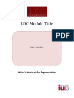 LDC Writers Notebook For Argumentation Final