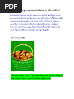 Teste o Seu Pensamento Lateral Ou Alternativo2